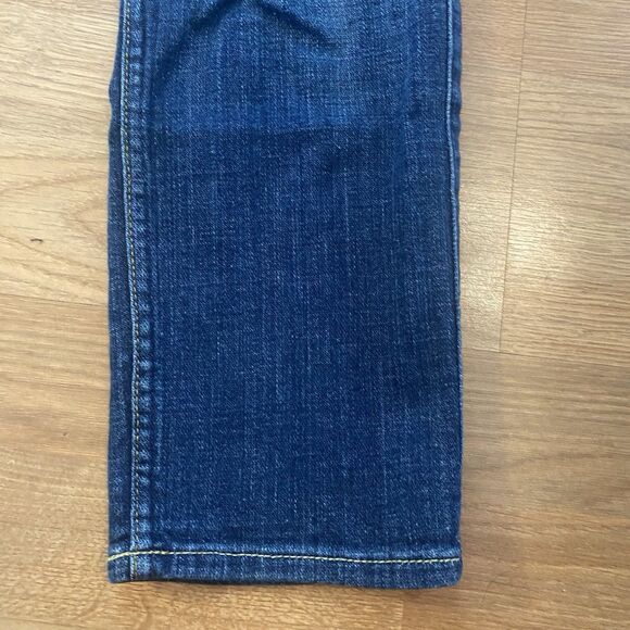 7 FOR ALL MAN KIND Josefina Skinny Boyfriend Dark Blue Wash Denim Jeans Size 25 - Picture 7 of 11